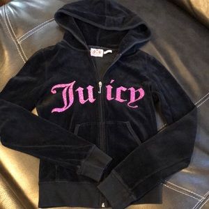 EUC Velour Juicy Couture zipper jacket